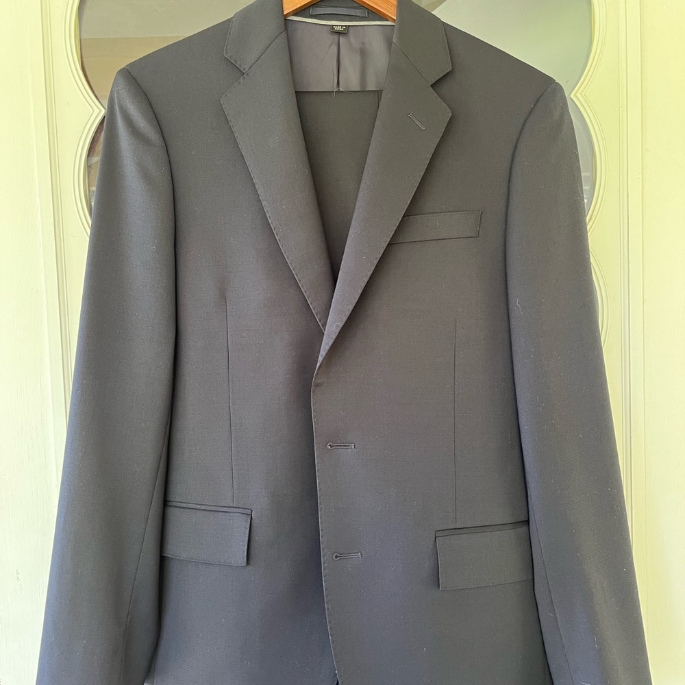 Like New J. Crew Ludlow Wool Suit Jacket, Navy, 36S